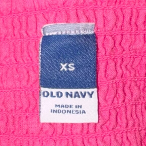 Old Navy Womens Size XS Sleeveless Tiered Maxi Dress Pink Trance Bow Back Summer - Picture 13 of 13